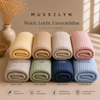 MUSSELYN ☁️ Weicher als normale Baumwolldecken
